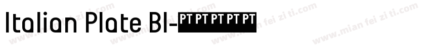 Italian Plate Bl字体转换